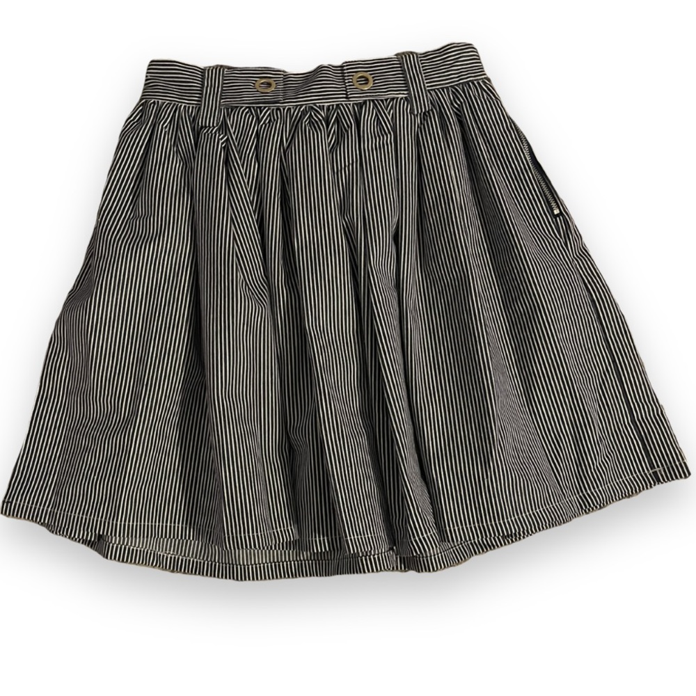 Free Generation Los Angeles | Pleated Striped Skirt | Size Medium